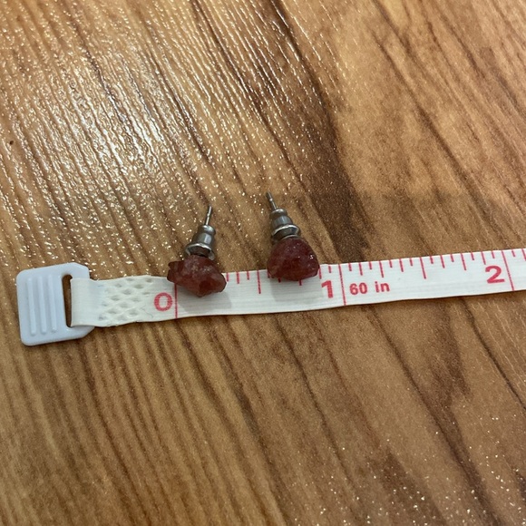 Chunky Milor Italy sterling mixed crystal ring 8 & earrings lot - Picture 10 of 10